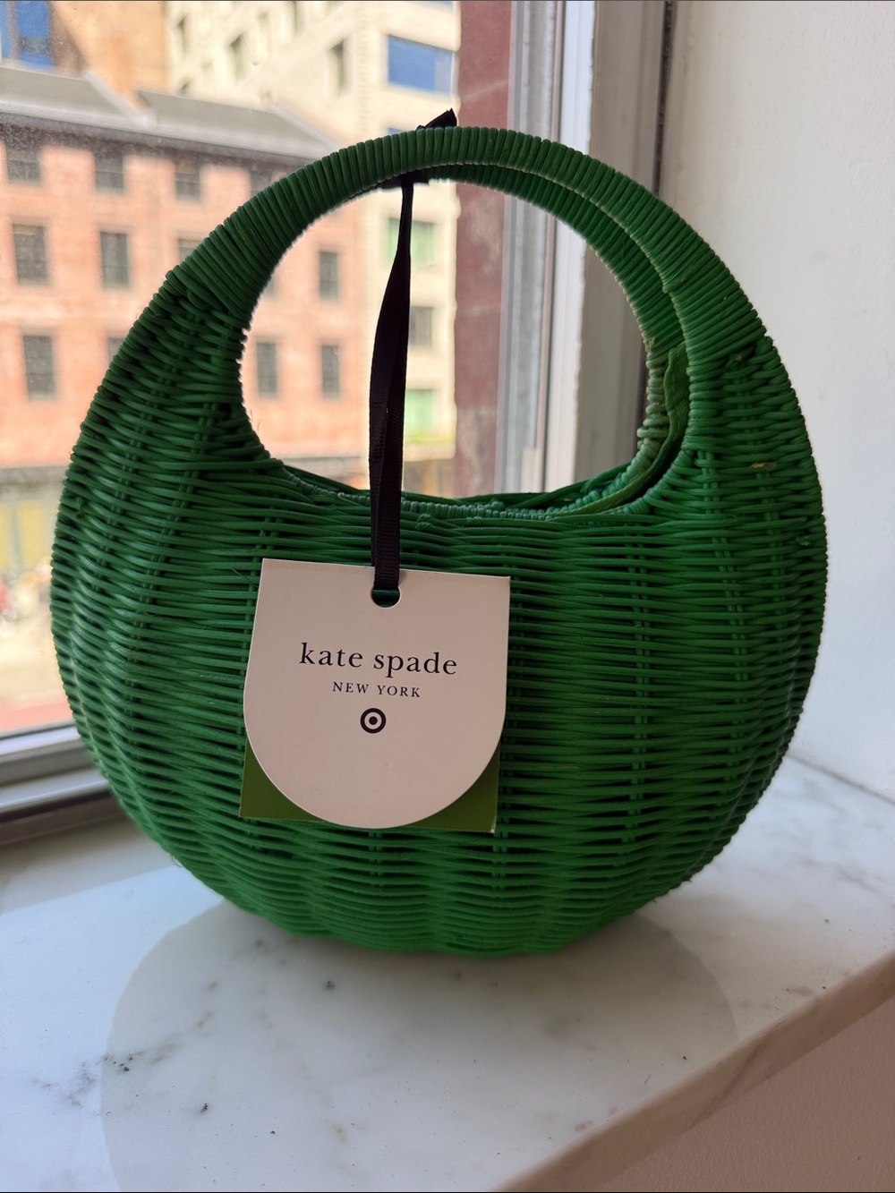 kate spade x target green woven purse